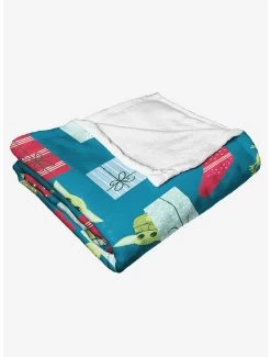 Star Wars The Mandalorian Best Present Ever Throw Blanket -Home Furnishings Discount Store 19293679 av3