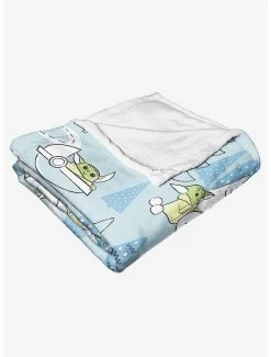 Star Wars The Mandalorian Winter Wonderland Throw Blanket 10 Star Wars The Mandalorian Winter Wonderland Throw Blanket -Home Furnishings Discount Store 19293691 av3