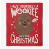 Star Wars Wookie Xmas Throw Blanket -Home Furnishings Discount Store 19293697 hi