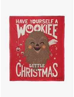 Star Wars Wookie Xmas Throw Blanket