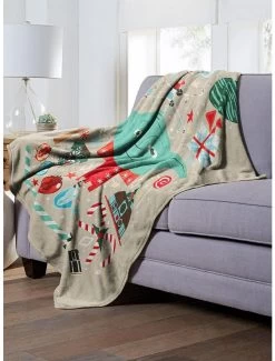 Star Wars Yoda Xmas Throw Blanket -Home Furnishings Discount Store 19293703 av2