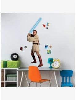 Star Wars Classic Obi-Wan Peel & Stick Giant Wall Decals 10 Star Wars Classic Obi-Wan Peel & Stick Giant Wall Decals -Home Furnishings Discount Store 19321583 av2