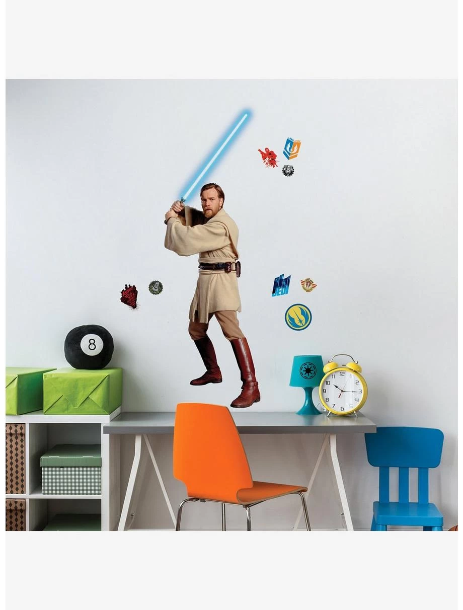 Star Wars Classic Obi-Wan Peel & Stick Giant Wall Decals 5 Star Wars Classic Obi-Wan Peel & Stick Giant Wall Decals - Image 3