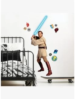 Star Wars Classic Obi-Wan Peel & Stick Giant Wall Decals 11 Star Wars Classic Obi-Wan Peel & Stick Giant Wall Decals -Home Furnishings Discount Store 19321583 av3