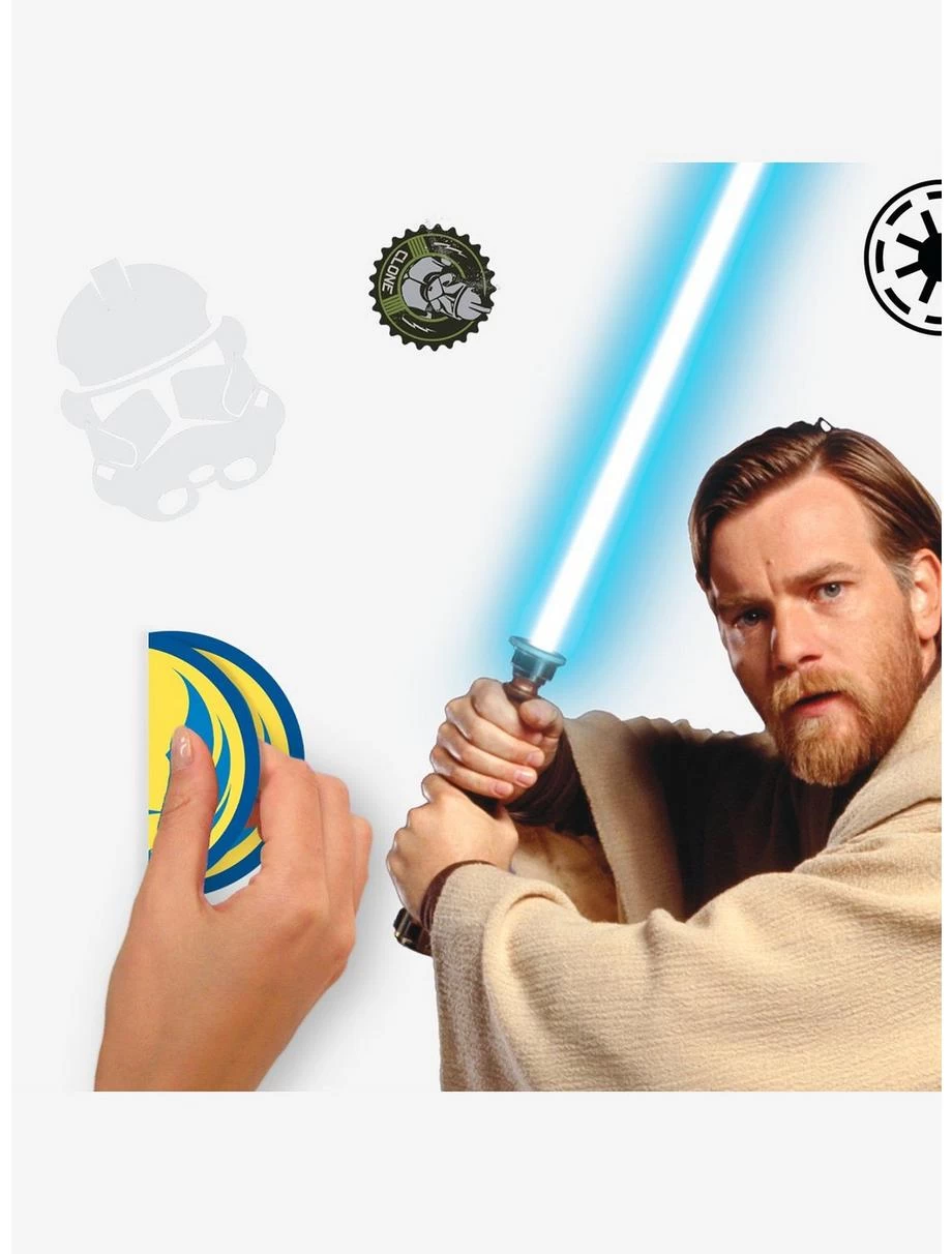 Star Wars Classic Obi-Wan Peel & Stick Giant Wall Decals 8 Star Wars Classic Obi-Wan Peel & Stick Giant Wall Decals - Image 6
