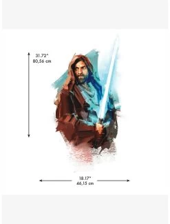 Star Wars Obi Wan Kenobi Painted Peel & Stick Giant Wall Decals 9 Star Wars Obi Wan Kenobi Painted Peel & Stick Giant Wall Decals -Home Furnishings Discount Store 19321585 av1