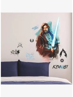 Star Wars Obi Wan Kenobi Painted Peel & Stick Giant Wall Decals 10 Star Wars Obi Wan Kenobi Painted Peel & Stick Giant Wall Decals -Home Furnishings Discount Store 19321585 av2