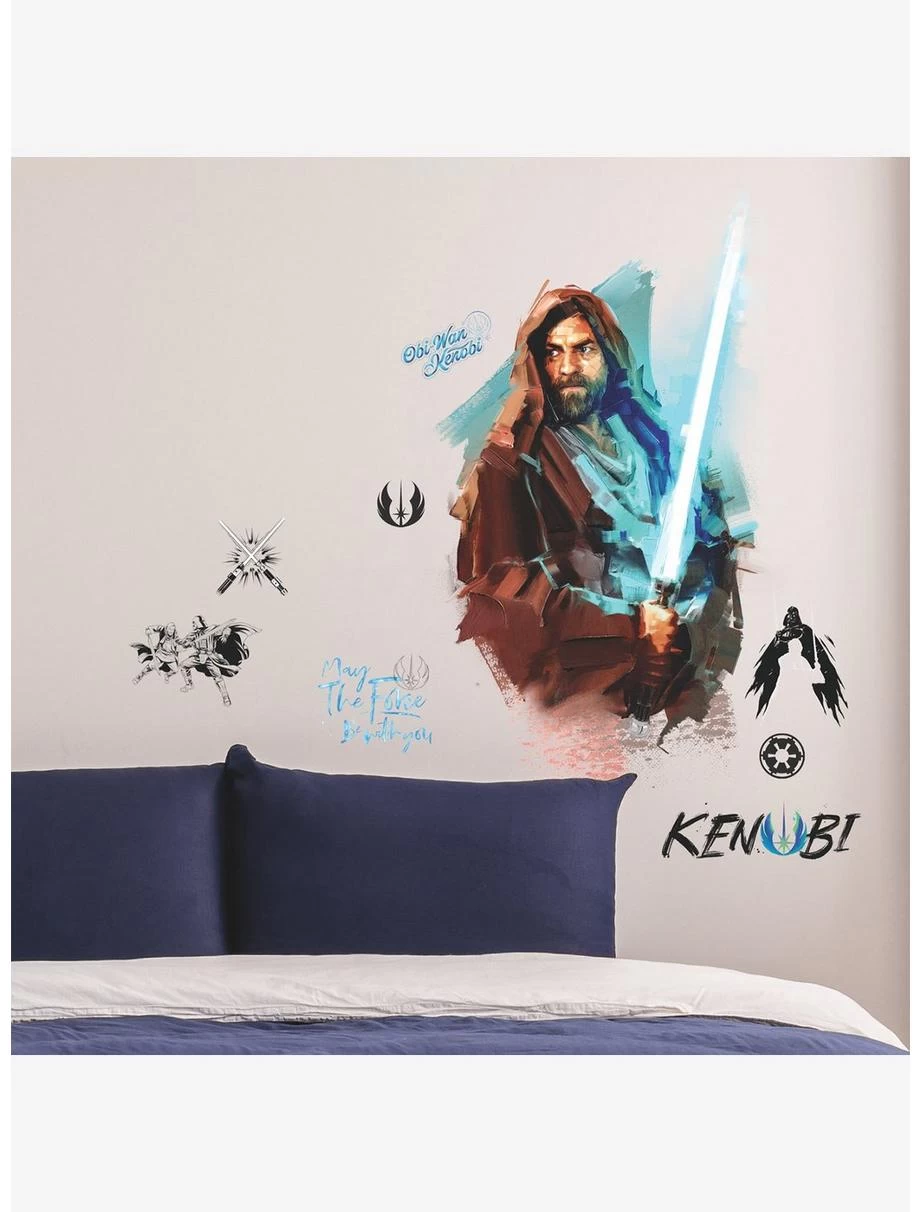 Star Wars Obi Wan Kenobi Painted Peel & Stick Giant Wall Decals 5 Star Wars Obi Wan Kenobi Painted Peel & Stick Giant Wall Decals - Image 3