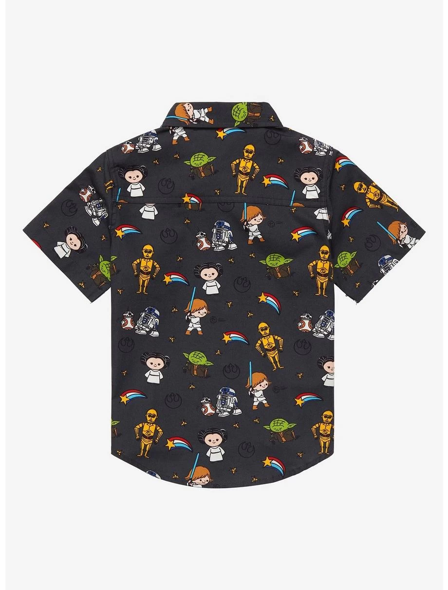 Our Universe Star Wars Chibi Rebels Toddler Woven Button-Up - BoxLunch Exclusive 4 Our Universe Star Wars Chibi Rebels Toddler Woven Button-Up - BoxLunch Exclusive - Image 2