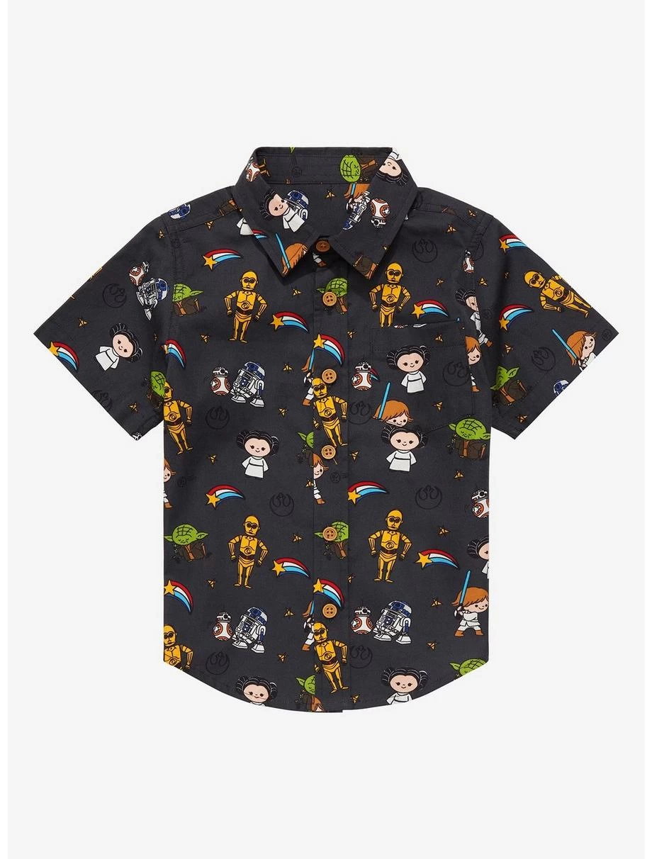 Our Universe Star Wars Chibi Rebels Toddler Woven Button-Up - BoxLunch Exclusive 3 Our Universe Star Wars Chibi Rebels Toddler Woven Button-Up - BoxLunch Exclusive