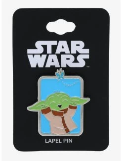 Star Wars The Mandalorian Grogu & Butterfly Enamel Pin - BoxLunch Exclusive -Home Furnishings Discount Store 19595346 av1