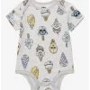 Star Wars Characters Ice Cream Allover Print Infant One-Piece - BoxLunch Exclusive -Home Furnishings Discount Store 19617774 hi