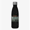 Star Wars The Book Of Boba Fett Boba Fett Main Logo Black Stainless Steel Water Bottle