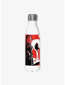 Star Wars The Book Of Boba Fett Fennec Boba Poster White Stainless Steel Water Bottle
