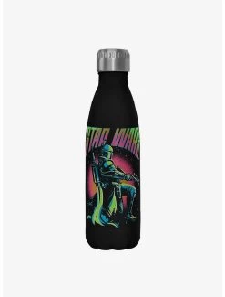 Star Wars The Book Of Boba Fett Fett Explosion Black Stainless Steel Water Bottle