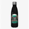 Star Wars The Book Of Boba Fett Helmet Circle Black Stainless Steel Water Bottle -Home Furnishings Discount Store 19722477 hi