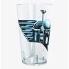 Star Wars The Book Of Boba Fett Chrome Boba Helmet Pint Glass