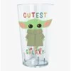 Star Wars The Mandalorian Cutest Little Child Pint Glass -Home Furnishings Discount Store 19722585 hi