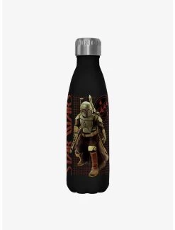 Star Wars The Book Of Boba Fett Off The Grid Black Stainless Steel Water Bottle