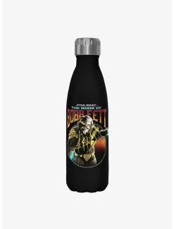 Star Wars The Book Of Boba Fett Stay The Course Black Stainless Steel Water Bottle