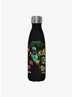 Star Wars The Book Of Boba Fett Takeover Black Stainless Steel Water Bottle
