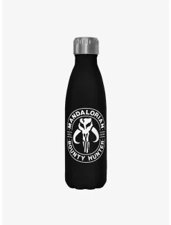 Star Wars The Mandalorian Gun For Fire Black Stainless Steel Water Bottle