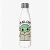Star Wars The Mandalorian The Child White Stainless Steel Water Bottle