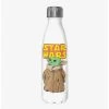 Star Wars The Mandalorian Logo Child Gaze White Stainless Steel Water Bottle -Home Furnishings Discount Store 19722699 hi