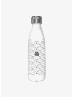 Star Wars Troopers & Vader Repeat White Stainless Steel Water Bottle