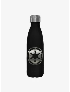Star Wars Empire Logo Black Stainless Steel Water Bottle