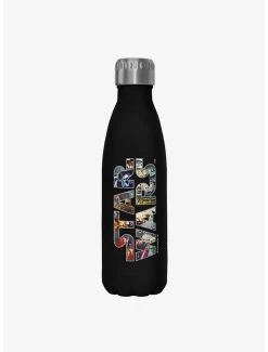 Star Wars Epic Logo Black Stainless Steel Water Bottle