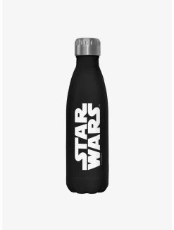 Star Wars Simplest Logo Black Stainless Steel Water Bottle
