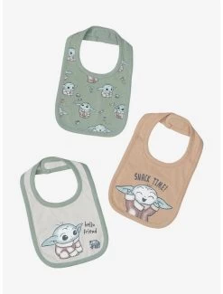 Star Wars The Mandalorian Grogu Snack Time Bib Set - BoxLunch Exclusive