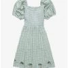 Star Wars The Mandalorian Grogu Gingham Smock Dress - BoxLunch Exclusive -Home Furnishings Discount Store 19960271 hi