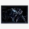 Star Wars Boba Fett Dark Saber Battle Framed Wood Poster
