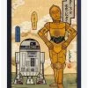 Star Wars Japanese R2 Cp3O Framed Wood Poster