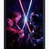 Star Wars Obi-Wan Clash Framed Wood Poster -Home Furnishings Discount Store 20132087 hi