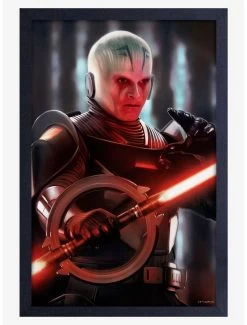 Star Wars Obi-Wan Grand Inquisitor Framed Wood Poster