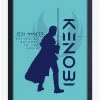 Star Wars Obi-Wan Jedi Master Framed Wood Poster -Home Furnishings Discount Store 20132101 hi