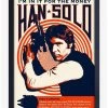 Star Wars Rock Poster Solo Framed Wood Poster