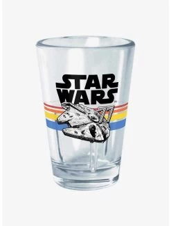 Star Wars Vintage Falcon Stripes Mini Glass