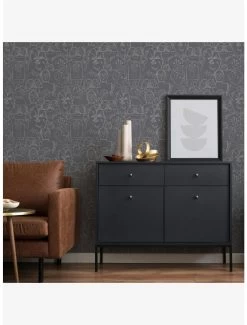 Star Wars Saga Grey Line Sketches Peel And Stick Wallpaper -Home Furnishings Discount Store 20754773 av2